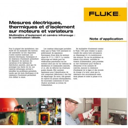 Note d'Application - Isolement des moteurs et variateurs - FLUKE