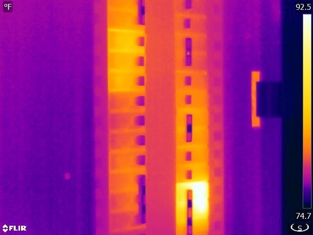 Panneau électrique – Image thermique